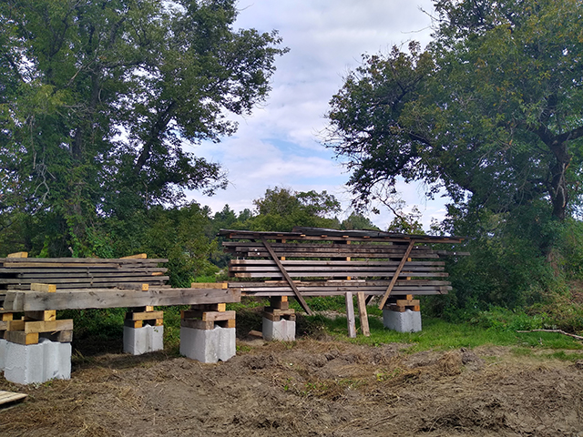 Sanborn Covered Bridge pieces photo by Marcel and Jeanne Beaudry